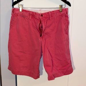Men’s Salmon Polo Flat Front Shorts